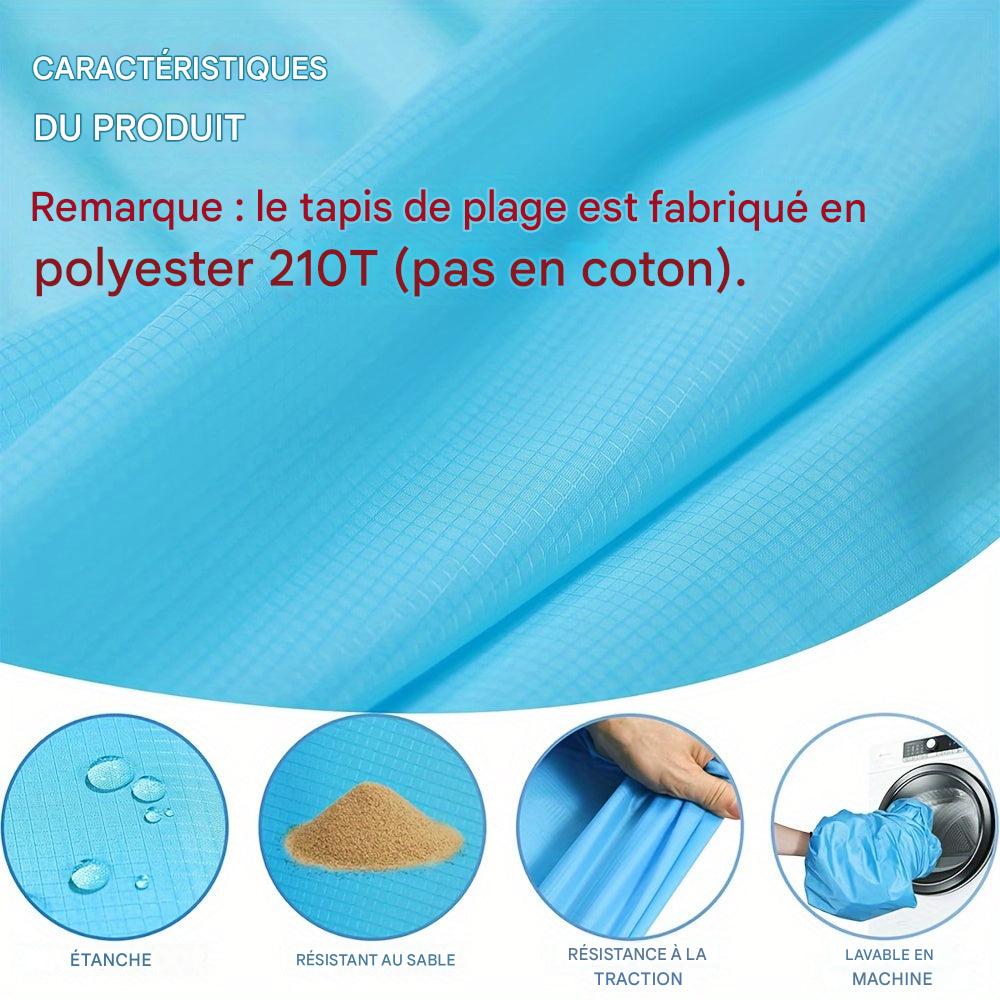 Couverture de plage imperméable anti-sable, deux grands formats