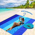 Couverture de plage imperméable anti-sable, deux grands formats