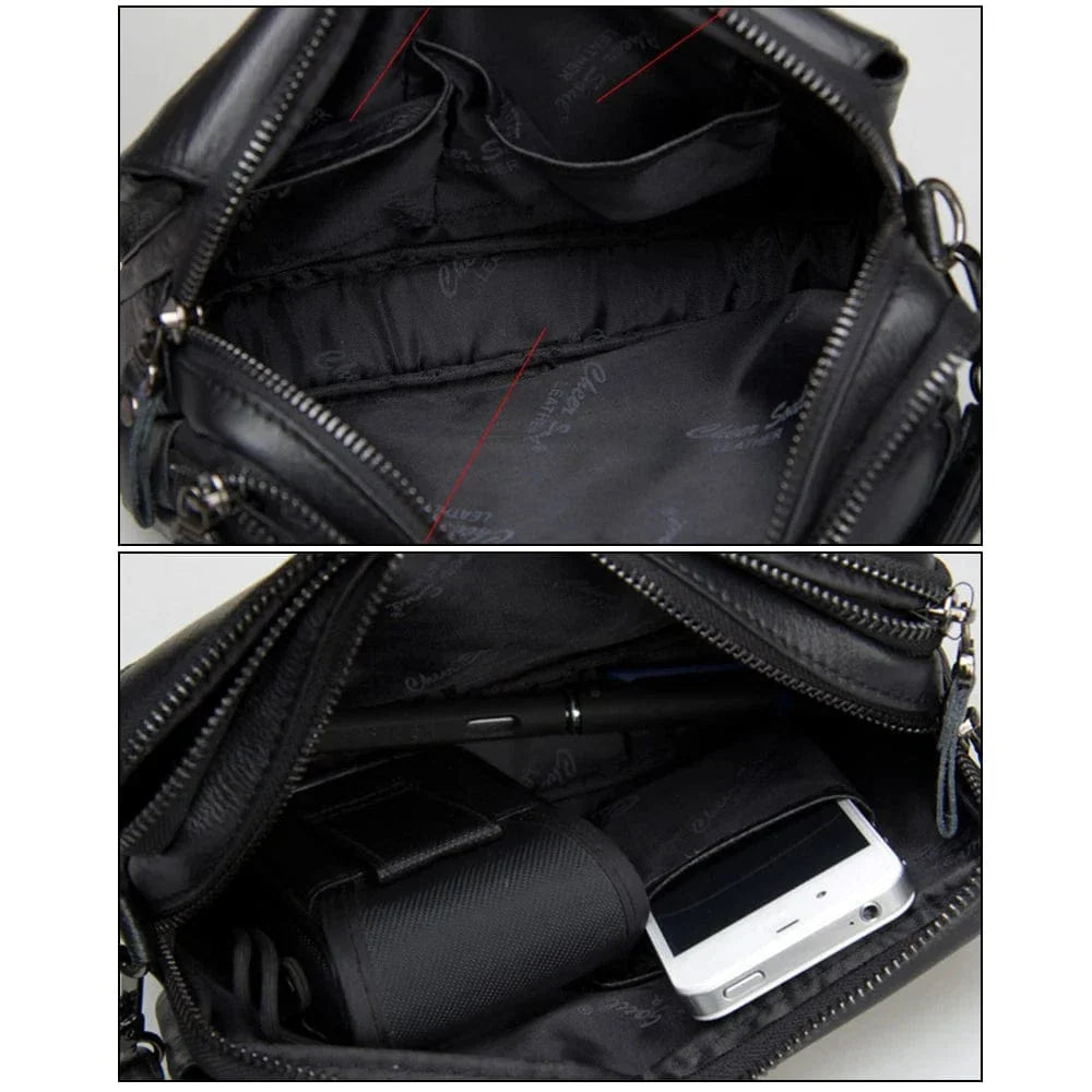 Grand portefeuille homme en cuir, 23 cm, poche monnaie zippée