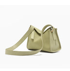 Sac besace femme en cuir grainé, sangle réglable, quatre coloris
