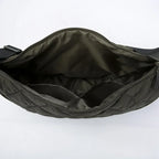 Grand sac besace femme en nylon matelassé, bandoulière réglable