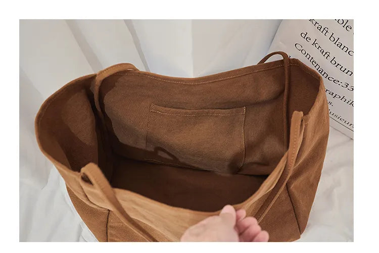 Grand sac cabas en tissu femme, pliable et lavable en machine