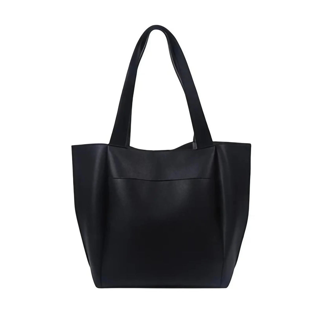 Sac cabas femme carré 31 x 31 cm, noir, marron ou kaki, noir