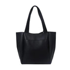 Sac cabas femme carré 31 x 31 cm, noir, marron ou kaki, noir