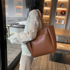 Sac cabas femme carré 31 x 31 cm, noir, marron ou kaki