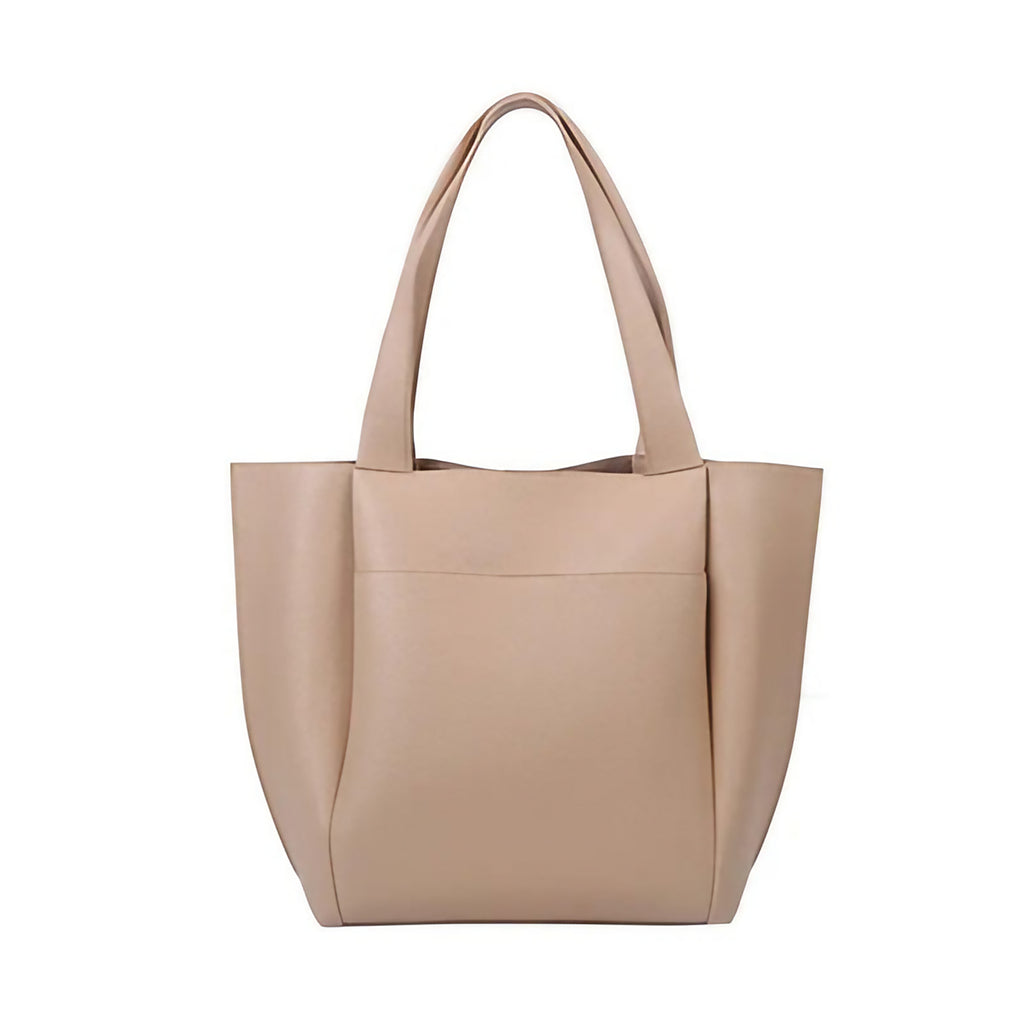 Sac cabas femme carré 31 x 31 cm, noir, marron ou kaki, kaki