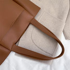Sac cabas femme carré 31 x 31 cm, noir, marron ou kaki