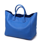 Grand sac cabas femme 54 cm pour ordinateur portable, six coloris, bleu électrique