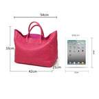 Grand sac cabas femme 54 cm pour ordinateur portable, six coloris