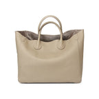 Grand sac cabas femme 54 cm pour ordinateur portable, six coloris, kaki