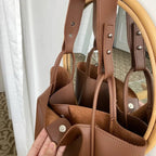 Grand sac cabas femme en similicuir, bandoulière réglable