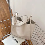 Grand sac cabas femme en similicuir, bandoulière réglable