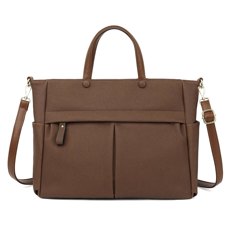 Sac cabas femme grand format, ordinateur 14 pouces, passe-trolley