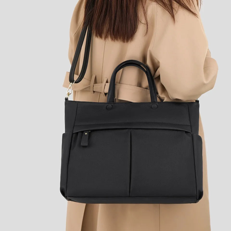 Sac cabas femme grand format, ordinateur 14 pouces, passe-trolley