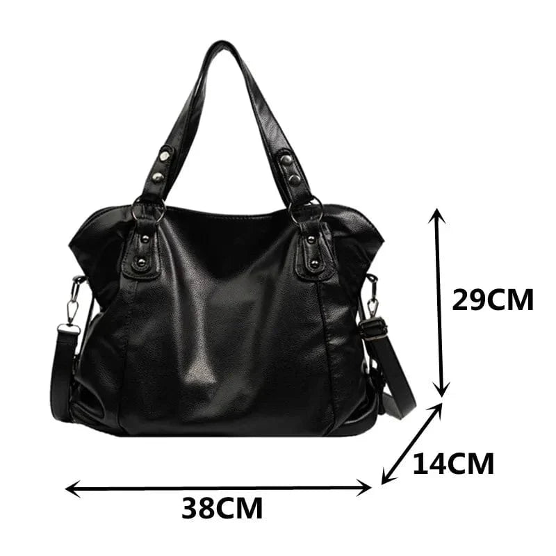 Sac cabas femme en similicuir souple, ordinateur 15,6 pouces
