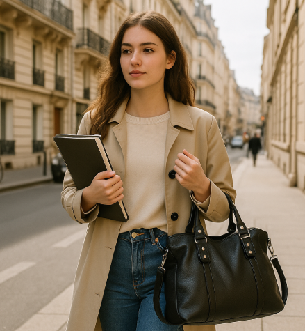 Sac cabas femme en similicuir souple, ordinateur 15,6 pouces