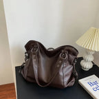 Sac cabas femme en similicuir souple, ordinateur 15,6 pouces