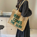 Grand sac de plage femme zippé et pliable, 40 x 32 x 10 cm