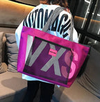 Grand sac de plage en nylon pliable, résistant à l'eau