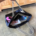 Grand sac de plage en nylon pliable, résistant à l'eau
