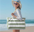 Grand sac de plage imperméable en polyester, 48 x 35 cm