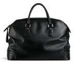 Sac de voyage femme en cuir noir, 46 x 31 x 21 cm
