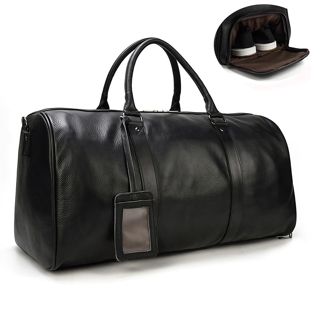 Sac de voyage femme, 45 ou 55 cm, marron ou noir