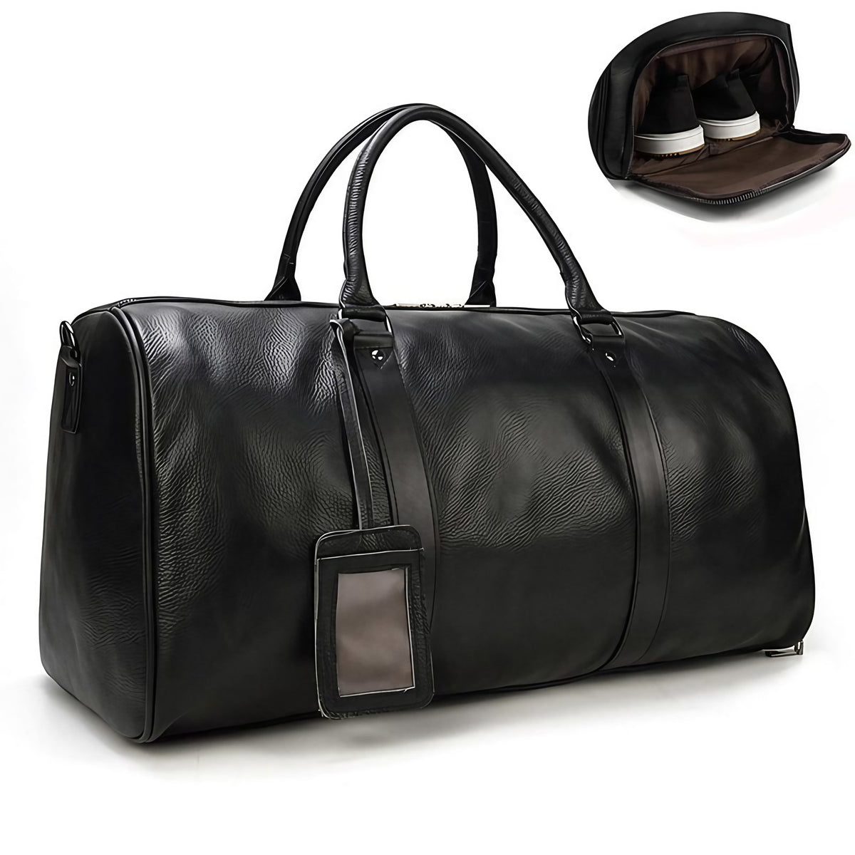 Sac de voyage femme, 45 ou 55 cm, marron ou noir