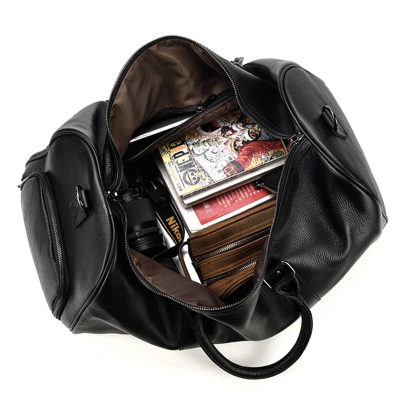 Sac de voyage femme, 45 ou 55 cm, marron ou noir