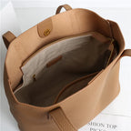 Sac cabas femme en cuir grainé, 28 x 22 cm, abricot ou beige