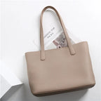 Sac cabas femme en cuir grainé, 28 x 22 cm, abricot ou beige