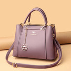 Grand sac à main femme en cuir souple, finitions dorées