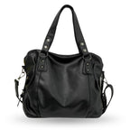 Grand sac à main femme en cuir souple, format A4 et ordinateur