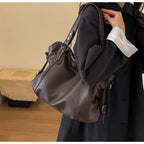 Grand sac à main femme en cuir souple, format A4 et ordinateur
