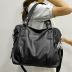 Grand sac à main femme en cuir souple, format A4 et ordinateur