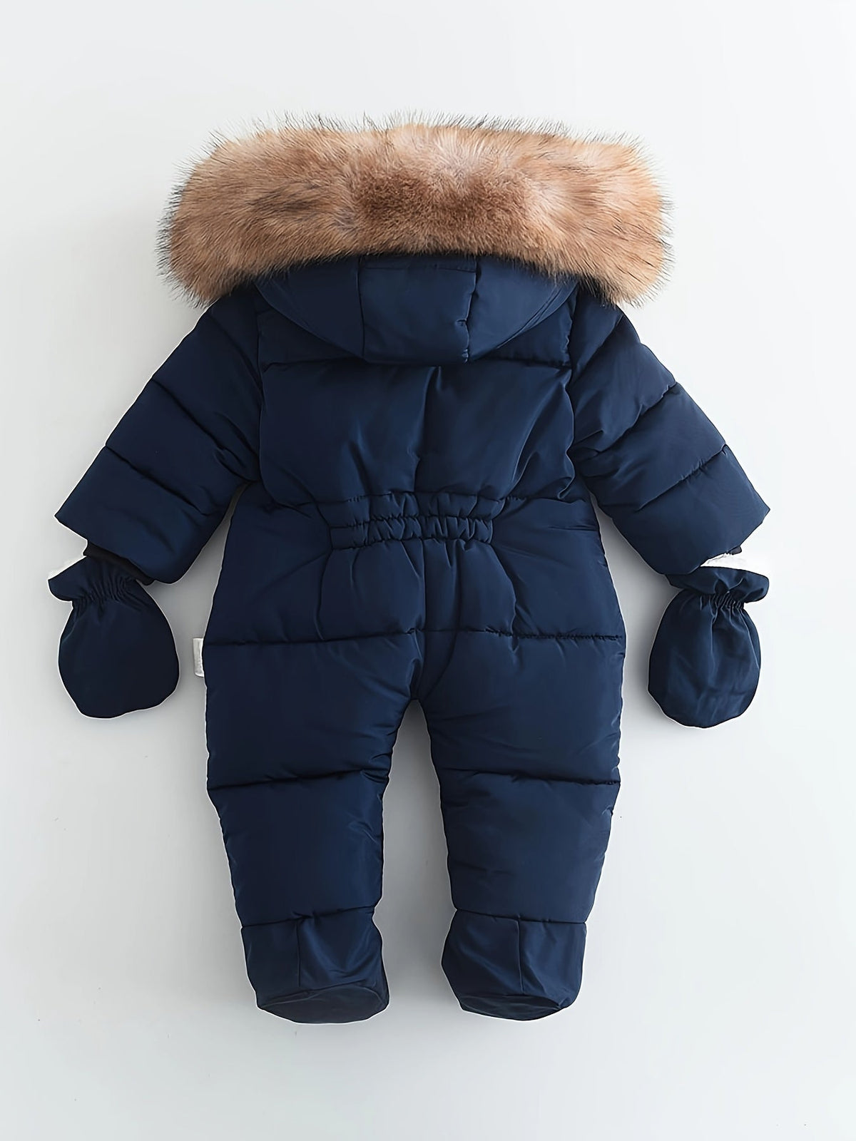 Combinaison d'hiver bébé à capuche, zip intégral, 3 à 24 mois