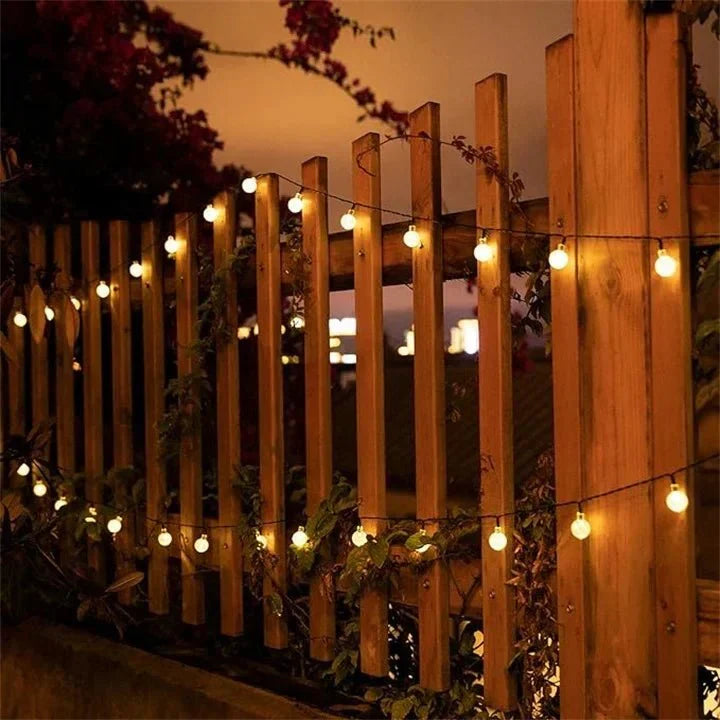 Guirlande solaire LED d'extérieur, 20 à 200 ampoules, trois teintes