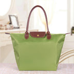 Sac porté épaule femme zippé, trois formats, neuf coloris, vert clair