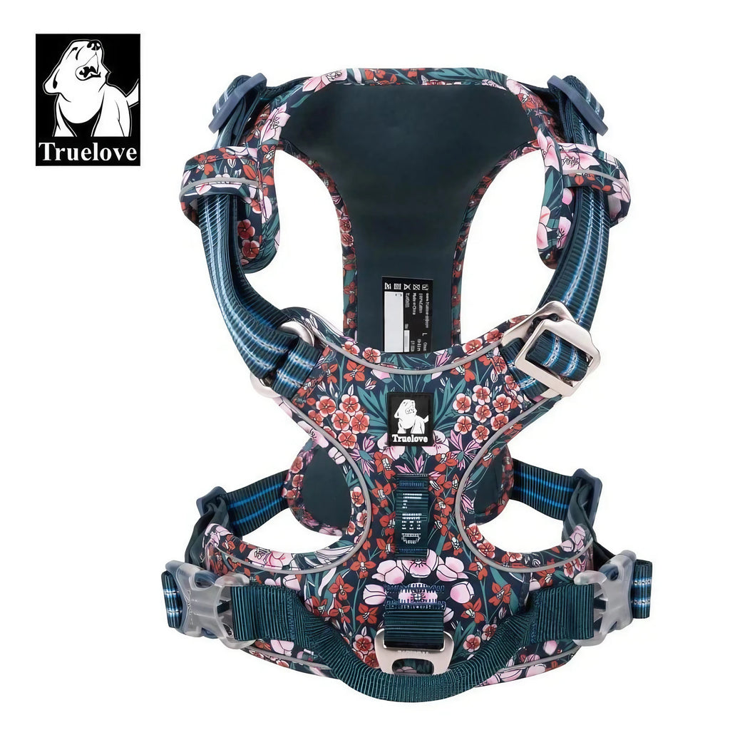 Harnais chien réglable à boucles, du XS au XL, nombreux coloris