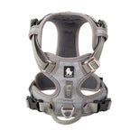 Harnais chien réglable à boucles, du XS au XL, nombreux coloris, gris