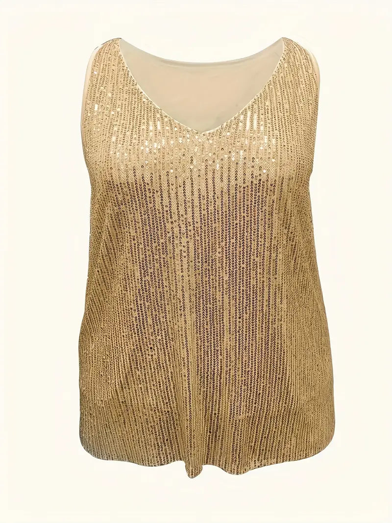 Haut de soirée femme doré, du S au 2XL