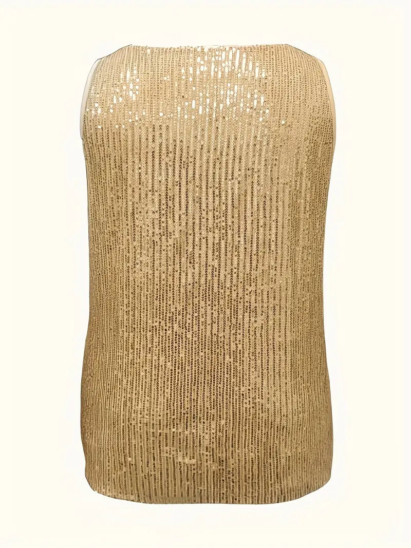 Haut de soirée femme doré, du S au 2XL