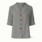 Haut femme à manches longues, six coloris, du S au 3XL, gris