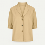 Haut femme à manches longues, six coloris, du S au 3XL, beige
