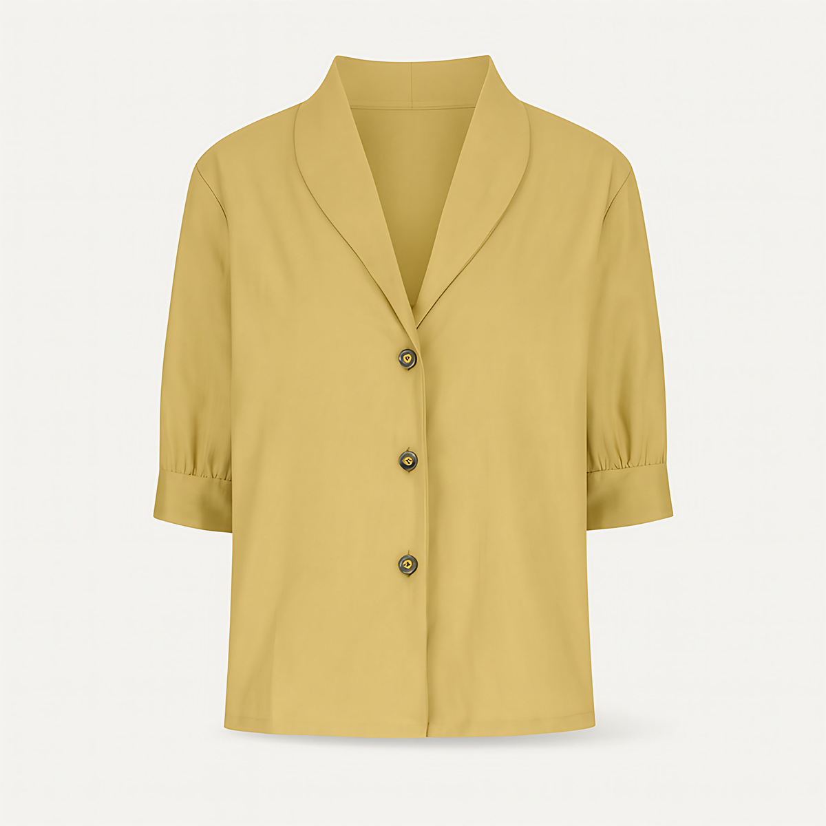 Haut femme à manches longues, six coloris, du S au 3XL, jaune