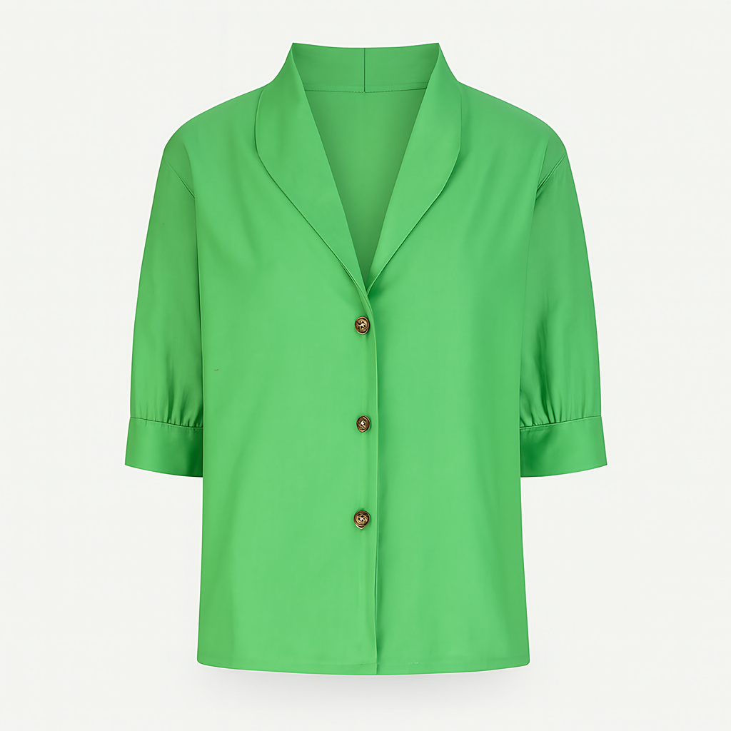 Haut femme à manches longues, six coloris, du S au 3XL, vert