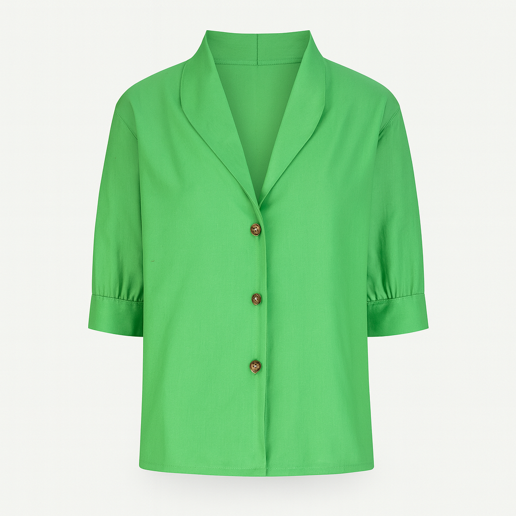 Haut femme à manches longues, six coloris, du S au 3XL, vert