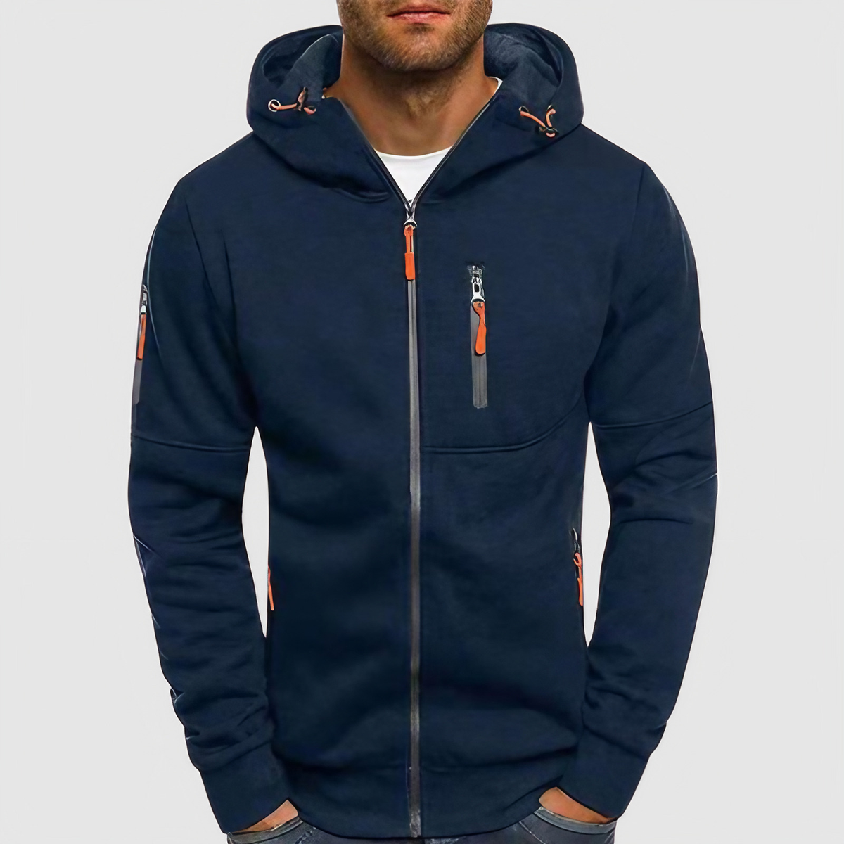 Sweat à capuche homme, six coloris, du XS au 4XL