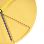 Horloge murale en relief, coloris jaune, 30 ou 36 cm