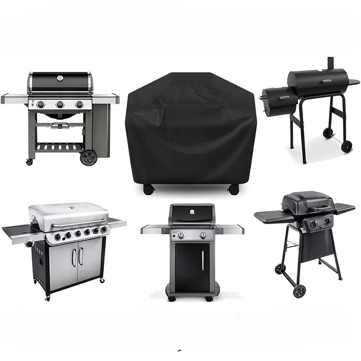 Housse de barbecue imperméable en toile Oxford